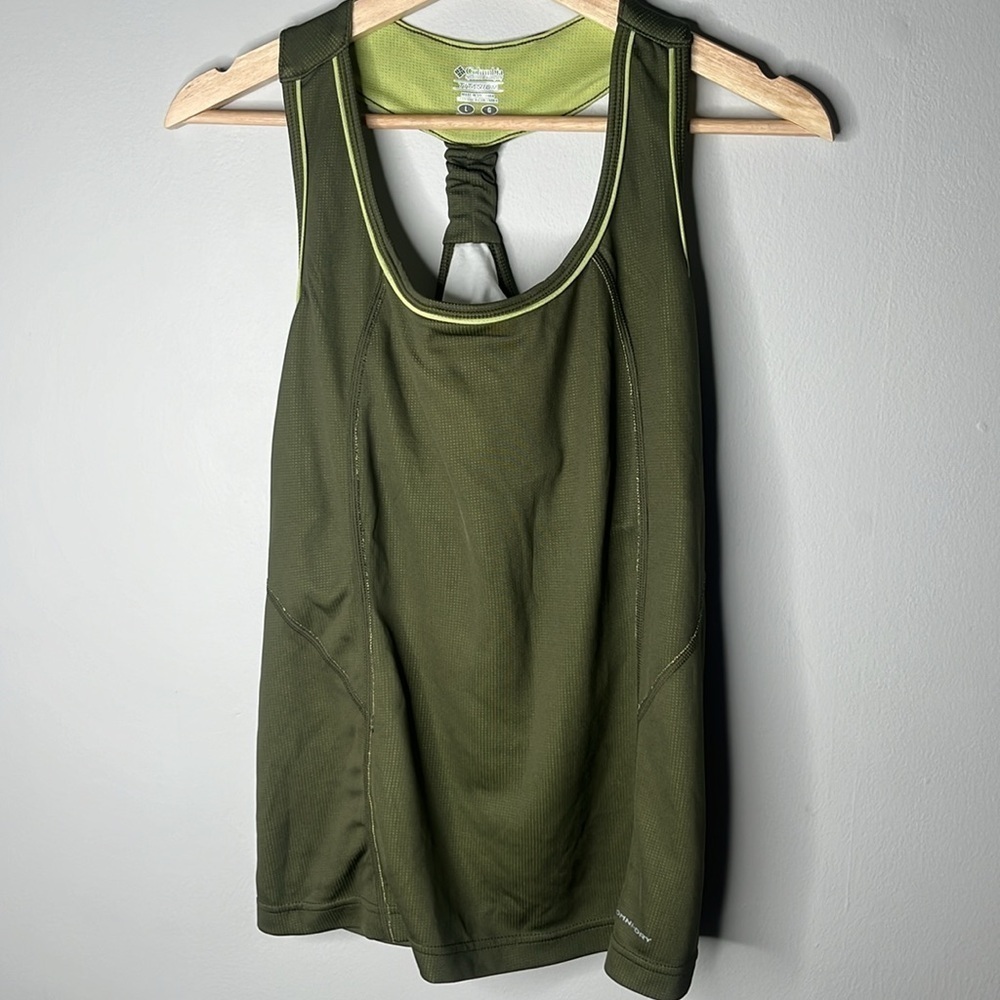 Women’s Columbia Green Workout Tank Top